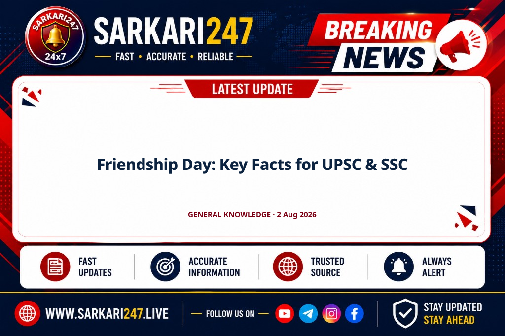 Friendship Day: Key Facts for UPSC & SSC