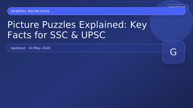 Picture Puzzles Explained: Key Facts for SSC & UPSC